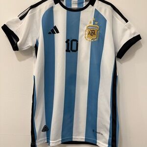 Adidas Youth Size 12 Messi Argentina Jersey